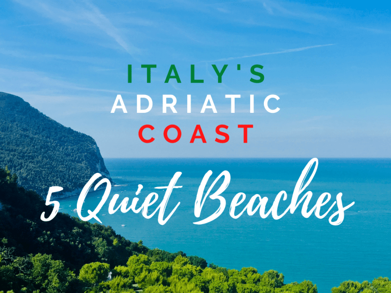 quiet beaches Italy Adriatic Coast